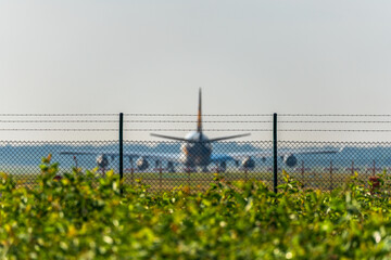 Airplane on the runway