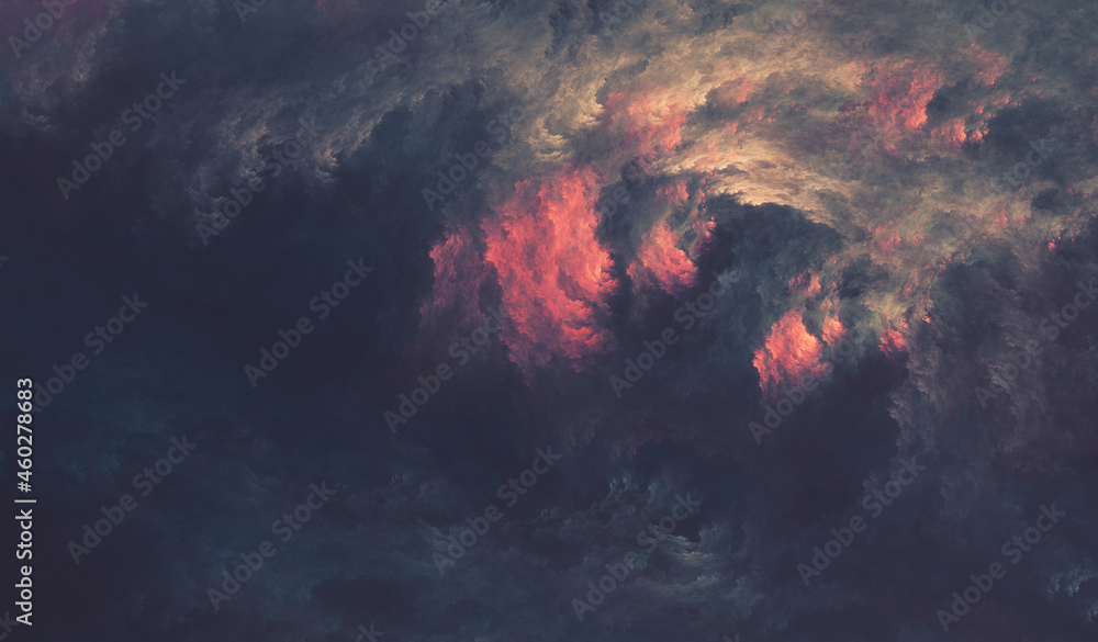 Canvas Prints sunbreaking cloudscape - 13k