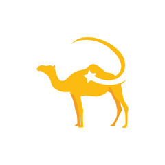Illustration Vector Graphic of Camel Star Logo. Perfect to use for Technology Company