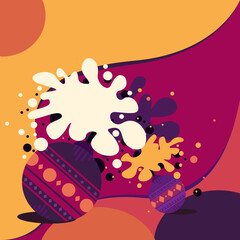 Illustration of fireworks. Concept for Diwali festival in India