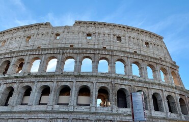 Fototapeta na wymiar Colosseum, Rome gladiator stadium, Rome Italy