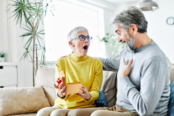 senior couple happy elderly love together