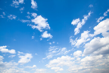 Naklejka na ściany i meble Panoramic view of the blue sky