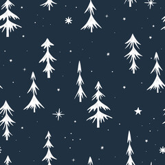 White spruce on a dark background.