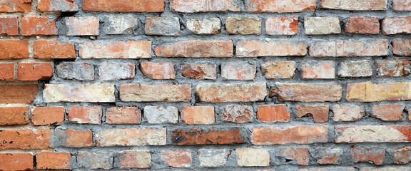 Wall from old bricks. Perfect as a background or texture.