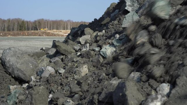rockfall at a mining mine