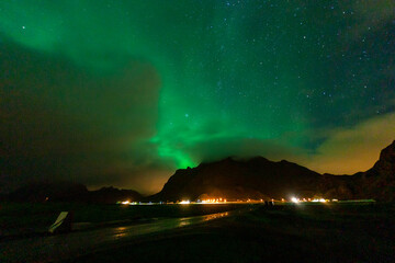 Nordlicht im September auf den Lofoten