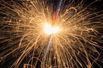 sparks from fireworks