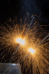 sparks from fireworks