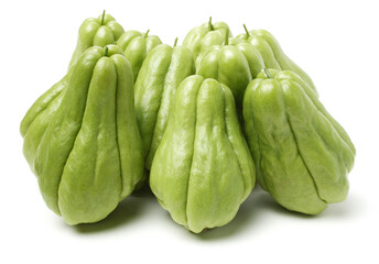 Chayote on a white background