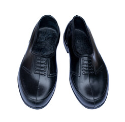 Black rubber farmer shoes