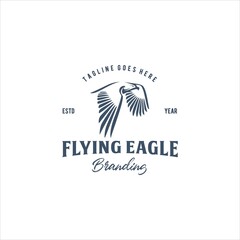 Eagle Bird Logo Design Vector Image