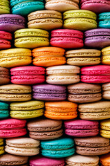  colourful stack of macaroons