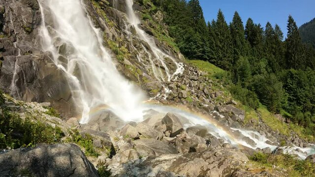 Landscape with Rainbow on Nardis Waterfalls