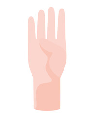 Fototapeta premium nice raised hand