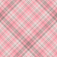 Seamless pattern in pink and beige colors for plaid, fabric, textile, clothes, tablecloth and other things. Vector image. 2