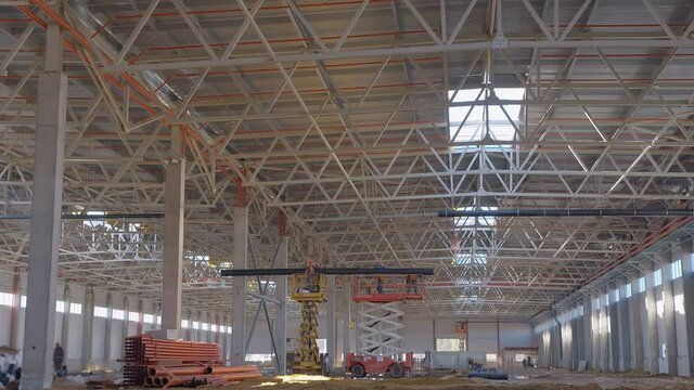 A tower vehicle (aerial platform), also a hydraulic lift or a self-propelled service platform, equipped with a device for lifting and moving workers with tools and materials and used in the installati