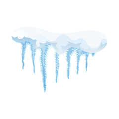 Icicles Realistic Illustration
