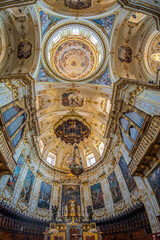 Fototapeta na wymiar Interior of Cattedrale di Sant Alessandro, Bergamo, Italy