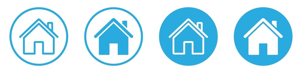 House icon set. Set of  house, Real estate symbols, vector illustration