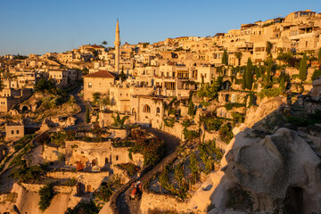 Naklejka premium Cappadocia balloon tour , fairy chimneys and caves