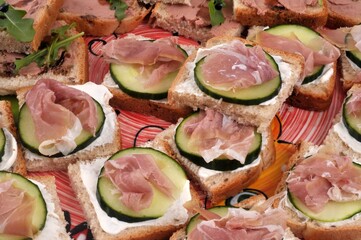 Amuse-bouches maison en gros plan