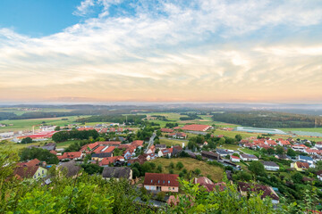 Fototapeta na wymiar German Village from Above