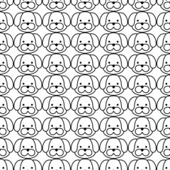Dog pattern black and white