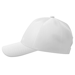 Mockup Unisex Outdoor Sport Baseball, Golf, Tennis, Hiking, Uniform Cap Hat. Left Side View. Illustration Isolated On White Background. Mock Up Template Ready For Your Design. Vector EPS10