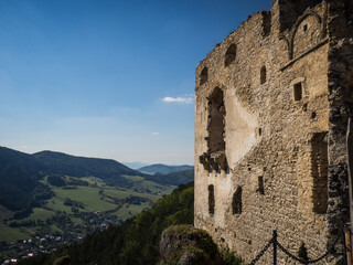 Ruins of Lietava medieval castle, Slovakia