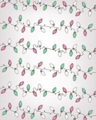 Christmas lamp pattern background. Christmas concept
