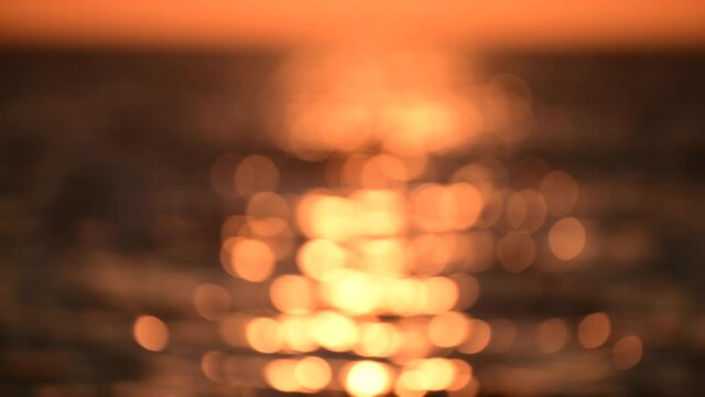 Amazing colourful 4k hdr video of sunset at ocean near