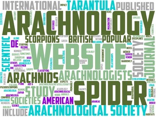 Fototapeta premium arachnology typography, wordcloud, wordart, nature,animal,spider,wildlife,arachnid