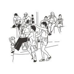 Niños bailando cumbia