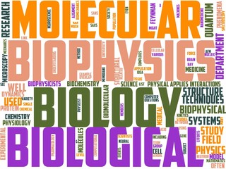 biophysics typography, wordcloud, wordart, biophysics,research,science,medicine,scientific