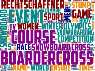 boardercross typography, wordcloud, wordart, snowboarding,snow,winter,sport,boardercross