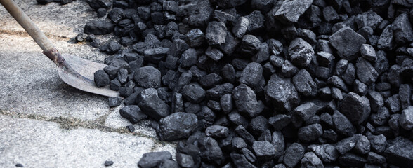 Naklejka premium węgiel kamienny 