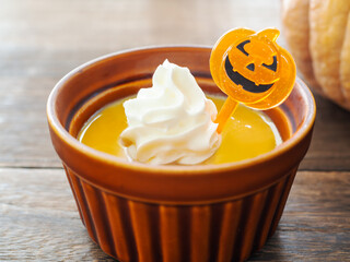ハロウィン・かぼちゃプリン