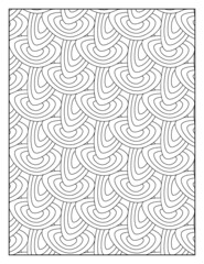 Geometric pattern pages for coloring book