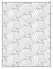 Geometric pattern pages for coloring book