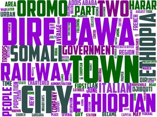 dire dawa typography, wordart, wordcloud, ethiopia,dire,dawa,travel - obrazy, fototapety, plakaty