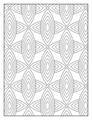 Geometric pattern pages for coloring book