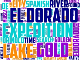 Obraz premium el dorado typography, wordart, wordcloud, background,abstract,gold,design