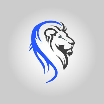 Lion logo vector illustration, emblem design, and logo design.
