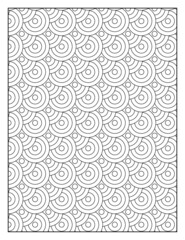 Geometric pattern pages for coloring book