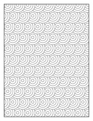 Geometric pattern pages for coloring book