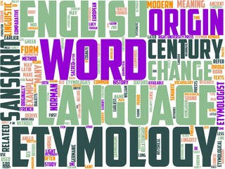 etymology typography, wordart, wordcloud, etymology,education,illustration,background