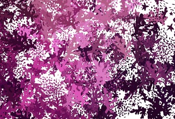 Dark Pink vector background with abstract shapes.