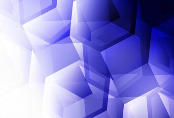 Light Purple vector template in hexagonal style.