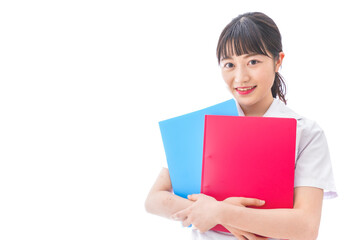 Obraz premium 出張に行く若いビジネスウーマン